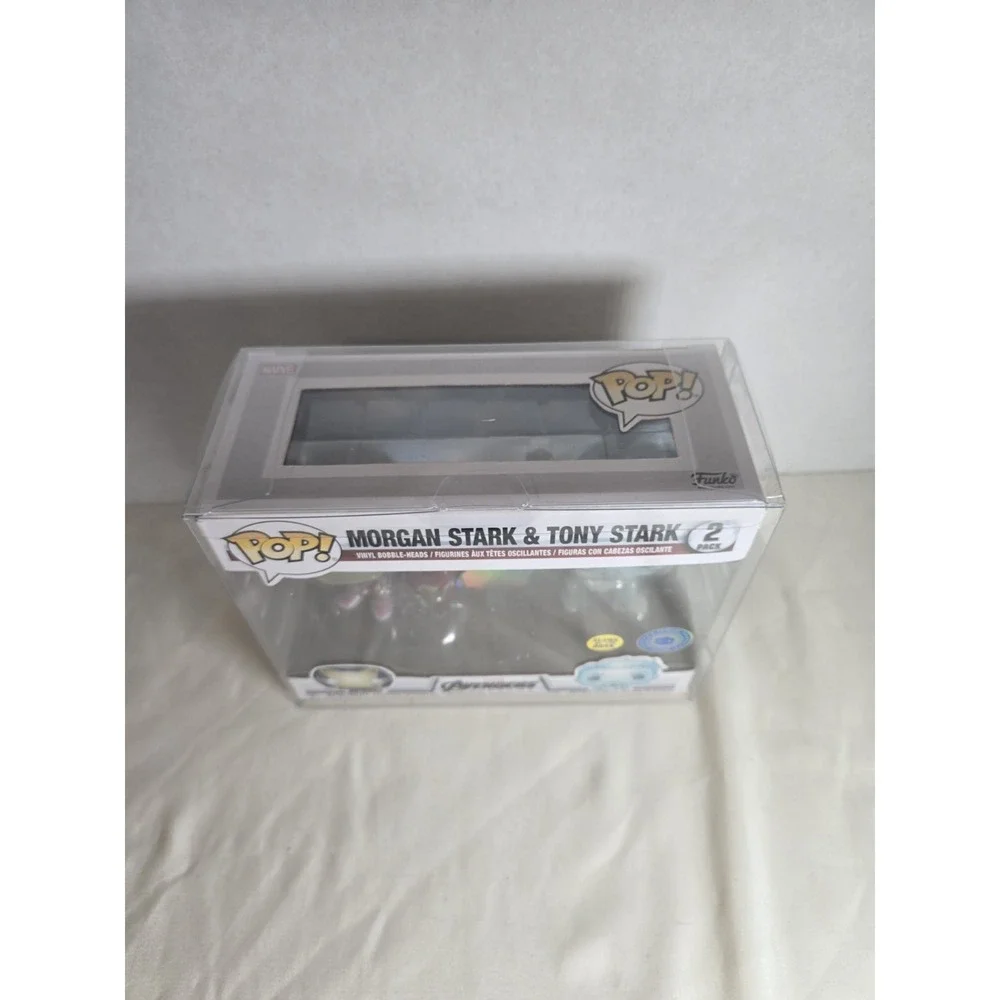 Funko Pop! Avengers End Game Morgan & Tony Stark Glow 2‎ Pack Special Edition